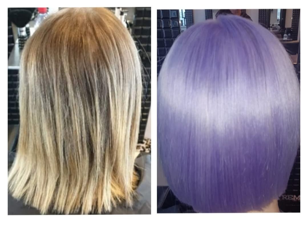Fashion Purple Colour - Stunning purple and lavender transformation at Stella's Hair & Beauty Salon Barnsley