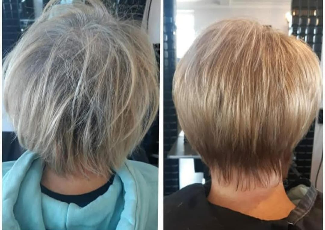 Blonde Short Styles - Precision blonde cutting and styling at Stella's Hair & Beauty Salon Barnsley